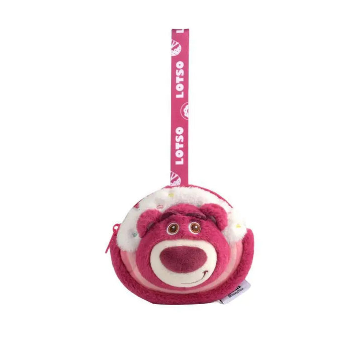 Disney Winnie The Pooh Piglet Plush Toys Kawaii Rex Coin Purse Wallet Keychain Cartoon Earphone Bag Backpack Pendant Friend Gift