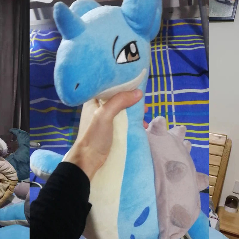 38cm Pokemon Lapras Plush Toys Anime Doll Cute Ornament Pokémon Cartoon Stuffed Plushie Pillow Gift for Children Christmas