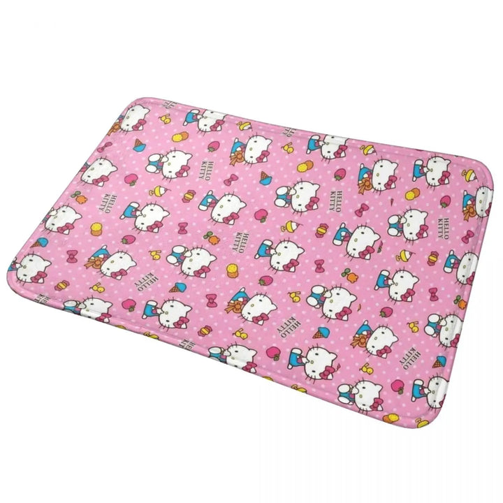 Hello Kitty Cartoon Memory Foam Bathroom Rugs Ultra Soft Non-Slip Carpet Bath Mat Water Absorbent for Shower Tub