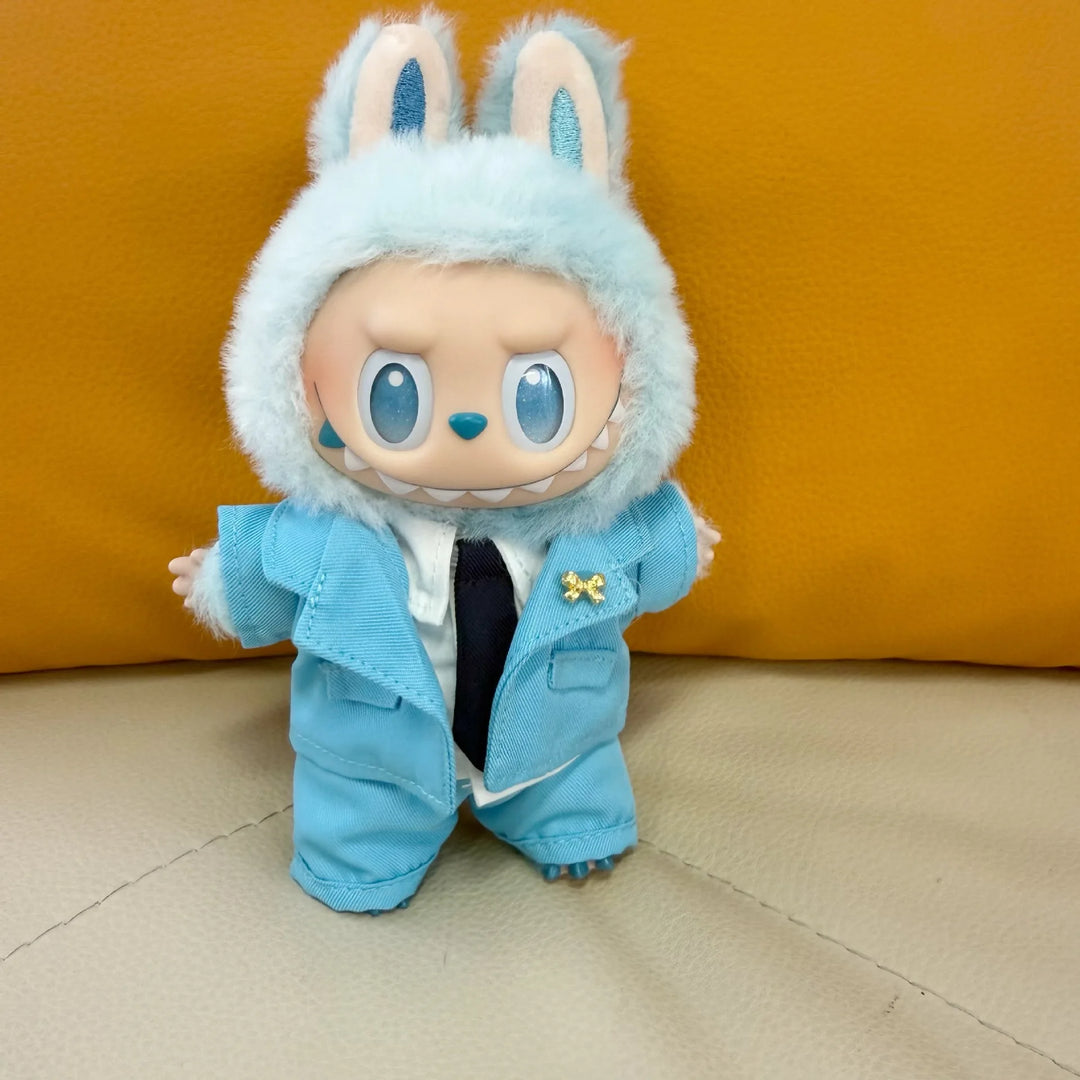 Labubu Doll III Clothes Uniform Set School Wear 15/17cm Plush Doll'S Clothes Labubu I II Idol Dolls Sitting Party Accessories