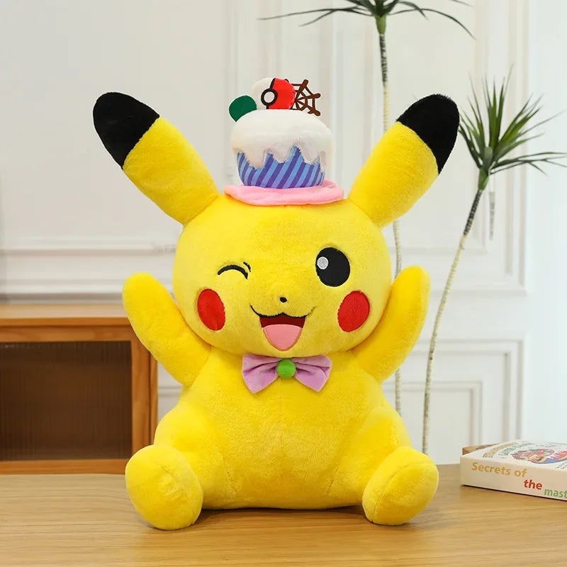 Pokemon Pikachu Plush Toy Pokémon Anime Cake Party Plushie Doll 45-75cm Kawaii Soft Pillow Stuffed Christmas Gifts for Childrens