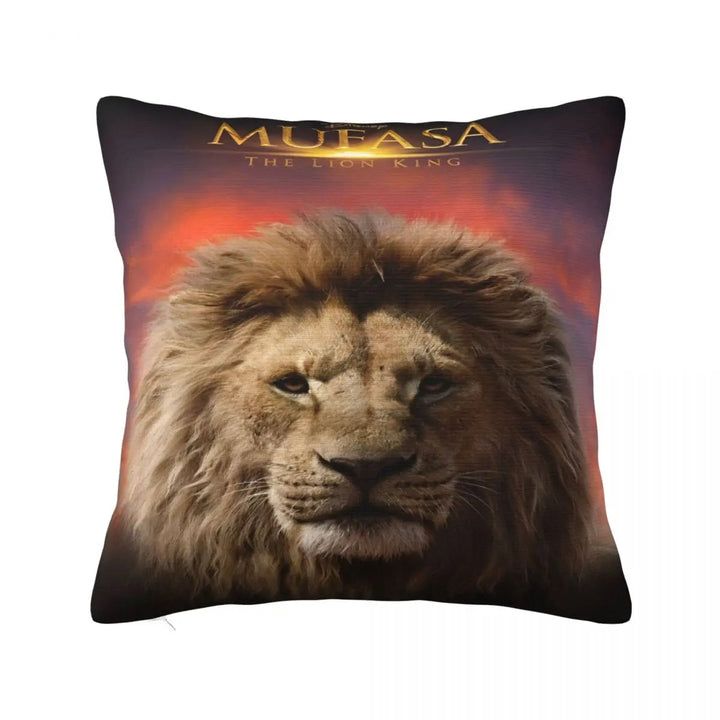 The Lion King Simba Mufasa Dad Pillowcase Polyester Cushion Cover Decorative Pillow Case Cover Home Square 45X45cm