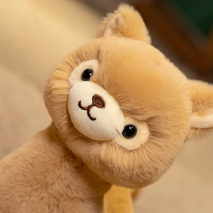 Simulated Kawaii Furry Alpaca Plush Toys Stuffed Cartoon South American Lamb Dolls Cute Sheep Model Girls Birthday Gifts