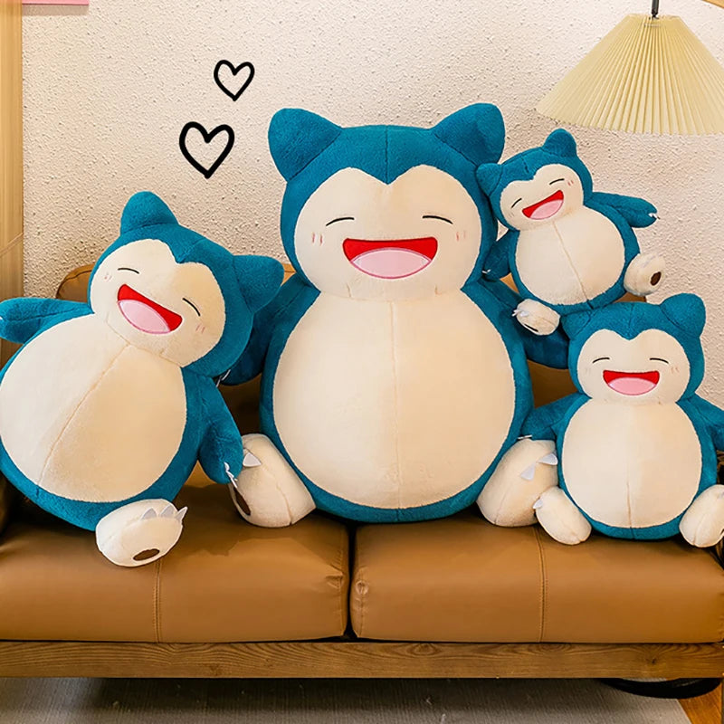 35/85cm Huge Pokemon Snorlax Anime Plush Toys New Rare Big Pokémon Plushie Kawaii Snorlax Soft Stuffed Pillow Gifts for Children
