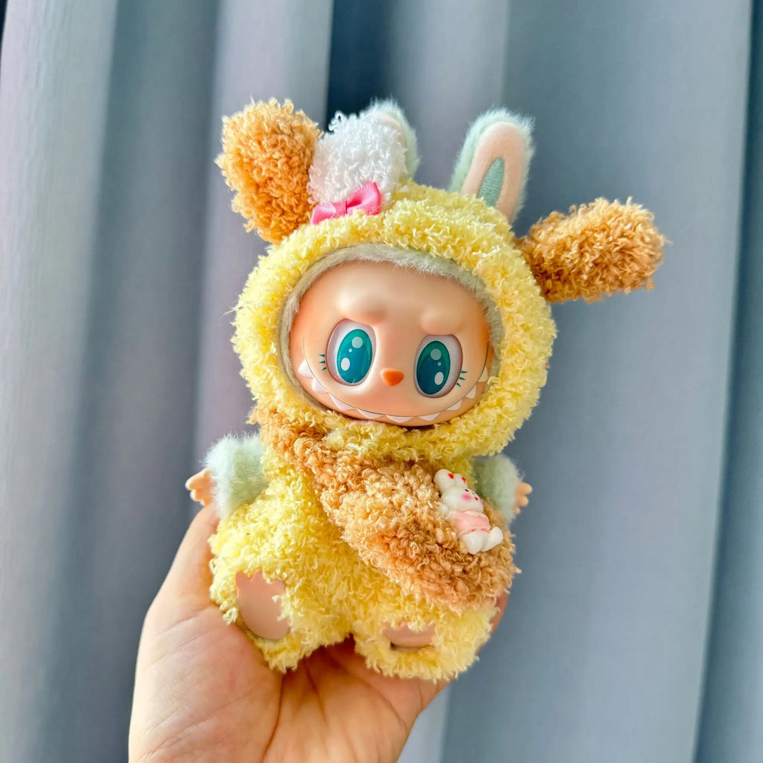 Cute Mini Plush Doll'S Clothes Outfit Accessories Korea Kpop Exo Labubu I II Idol Dolls Jumpsuit Sitting Party Clothing