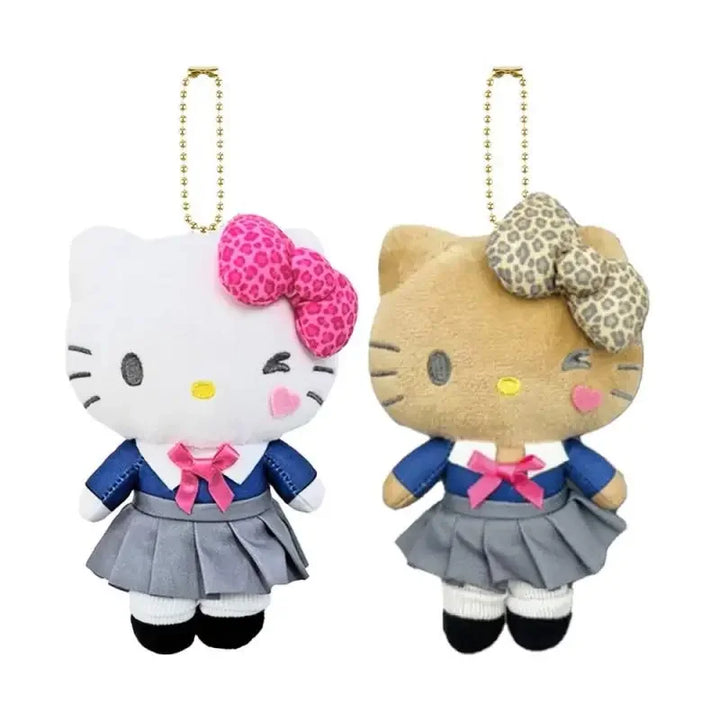 15cm  Popular Kawaii Sanrio Hello Kitty Heisei Hot Girls Series Plush Keychain Pendant Cartoon Cute Doll Bag Pendant Girl Gif