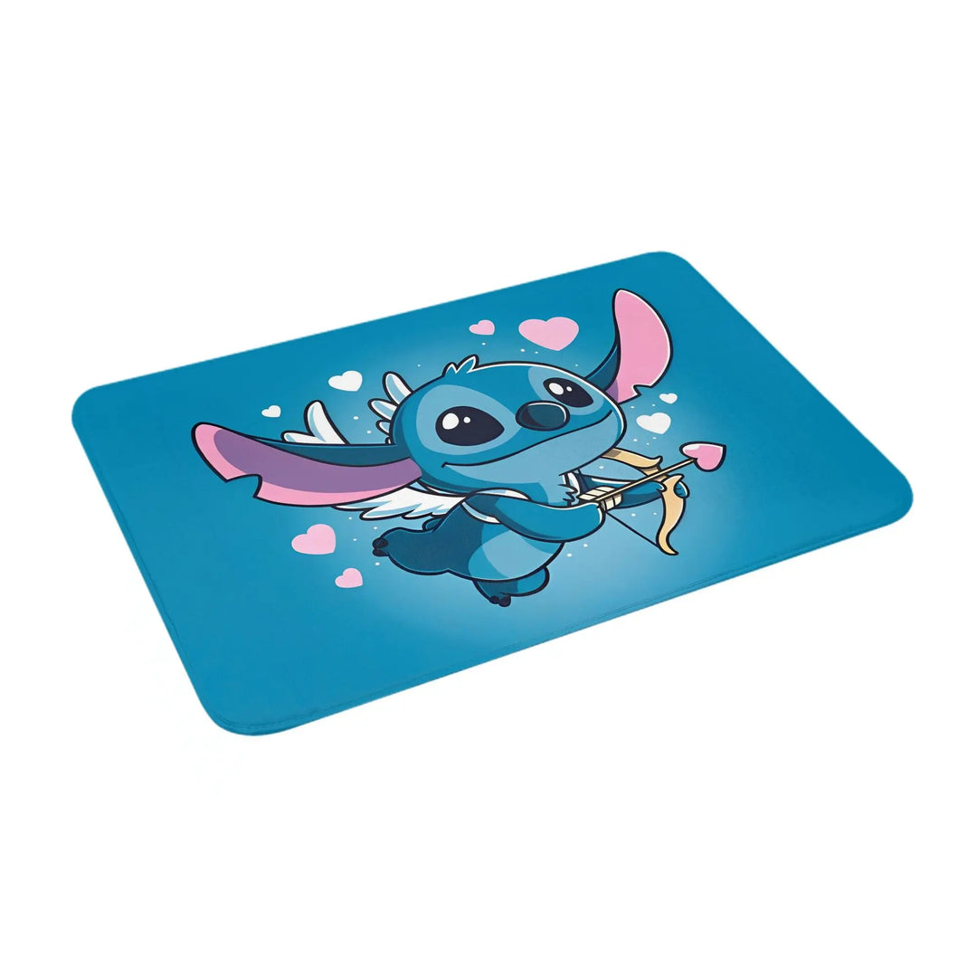 Cartoon Stitch 626 Bathroom Rugs Mat Extra Soft and Absorbent  Bath Rugs Mats Carpet Non-Slip for Entrance Door Doormat