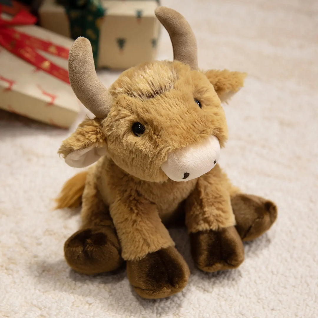 20cm Realistic Reindeer Plush Toys Deer Stuffed Forest Animal White Goat Soft Dolls Lifelike Bull Plush Toys Lamb Horse Plushie