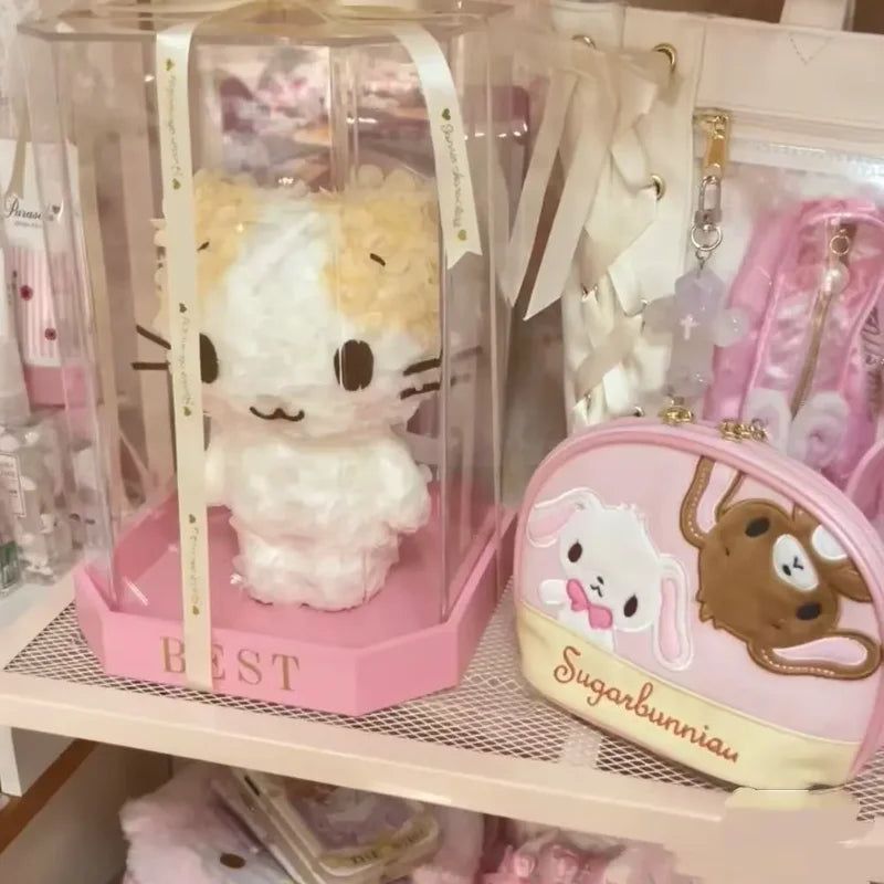 Kawaii Sanrio Sugarbunnies Shell Storage Bag Niche Makeup Bag Cute And Sweet Japanese Girl Zipper Portable Storage Wash Bag