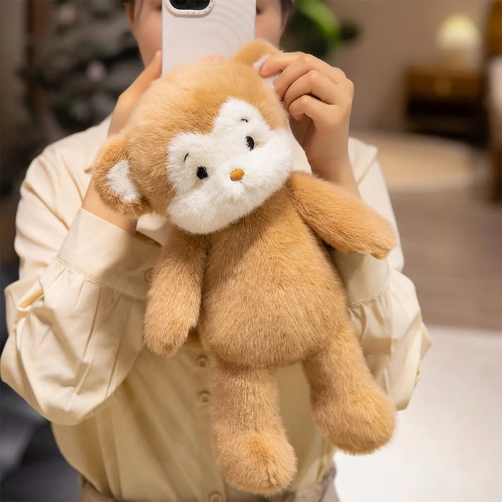 Fluffy Husky Plush Toy Golden Monkey Stuffed Wild Animal Pink Pig Soft Dolls Kawaii Penguin Plushie Bear Brown Teddy Bear Gifts