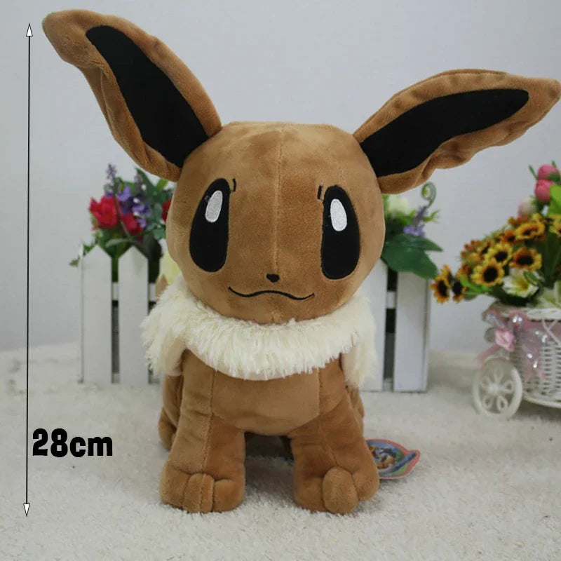 Pokemon Eevee Plush Toys 30/43cm Kawaii Pillow Cartoon Eevee Stuffed Christmas Gifts for Childrens Pokémon Anime Plushie Dolls