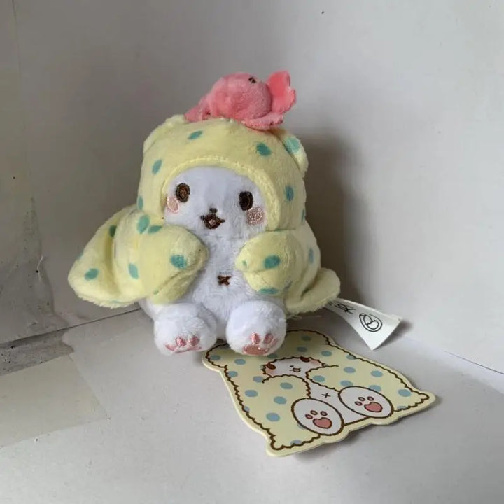 Kawaii Sanrio Anime Cartoon Marumofubiyori Plush Toys Backpack Pendant Keychain Accessory Doll Gifts Children's and Girls' Toys