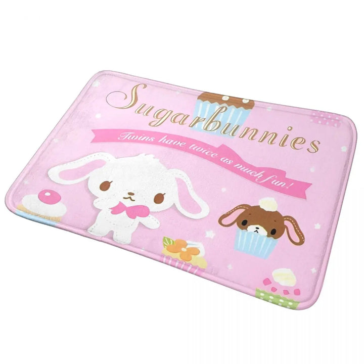 Cute Sugar Rabbit Sugarbunnies Memory Foam Bath Mat Rug Non-Slip Ultra Soft Bathroom Floor Rugs Carpet For Kitchen Shower Bath