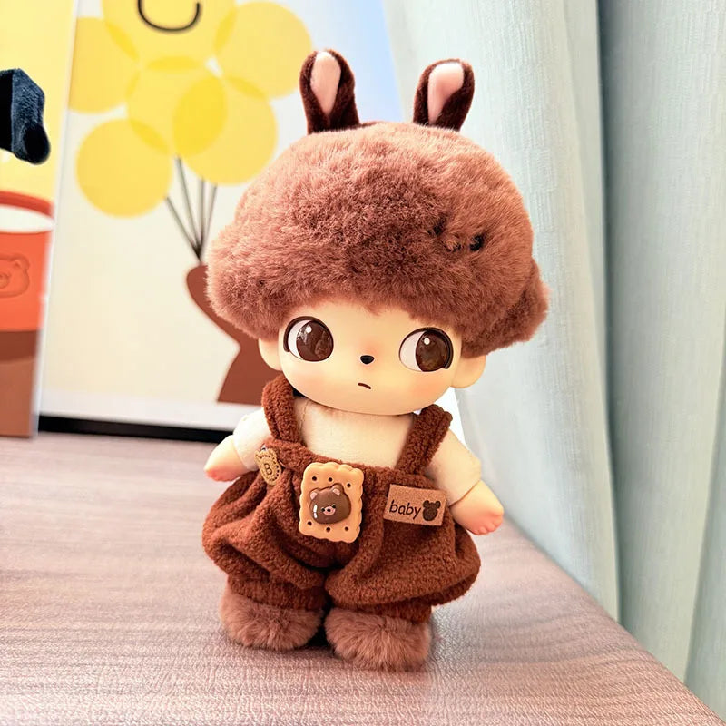 DIMOO WORLD Doll Box Pendulum Accessories Doll Clothes 9 Styles Bib Pants Overalls 15/17cm Labubu Doll Clothes