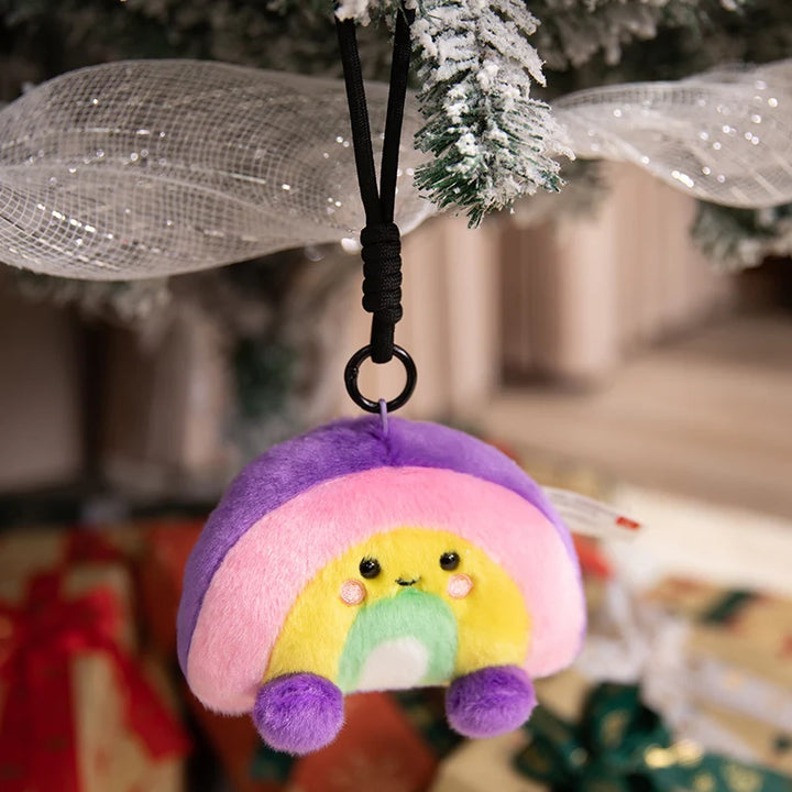 Cute Sun Cloud Plushies Toy Pillow Kawaii Stuffed Fluffy Rainbow Cushion Keychain Home Bag Decor Small Pendant Kids Toy