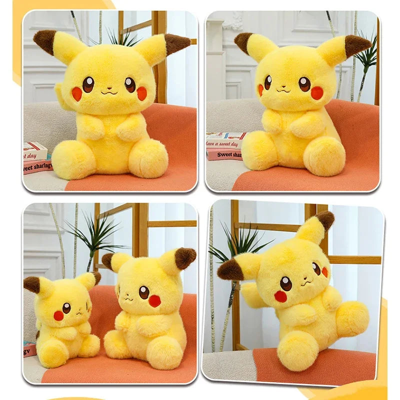 35/60cm Pikachu Pokemon Plush Toys Anime Doll Cartoon Large Pokémon Pikachued Plushie Kawaii Stuffed Gift for Kids Birthday Xmas