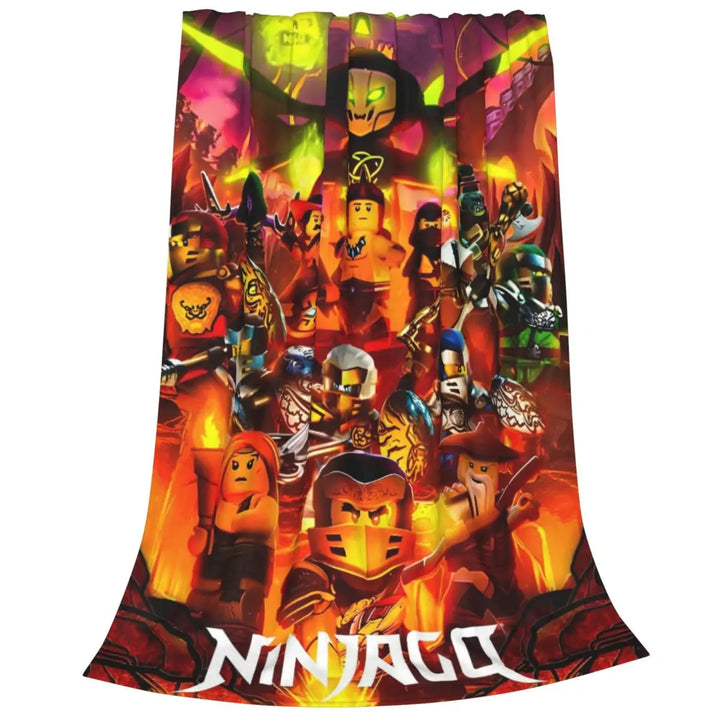 N-ninjagos Knitted Blankets Coral Fleece Plush Super Soft Throw Blankets for Bed Bed Rug
