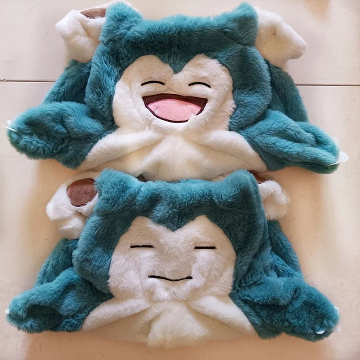 80cm Pokemon Snorlax Holster Plush Toys Not Stuffed Plush Skins Cute Cartoon Plushes Dolls Semi-finished Leather Case Kids Toys