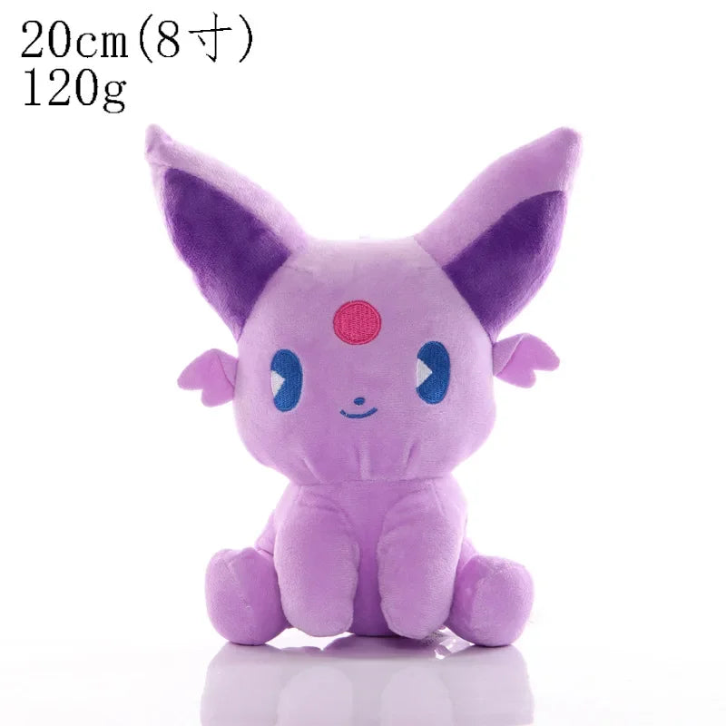 New Pokemon Plush Toys Shine Eevee Umbreon Espeon Jolteon Flareon Vaporeon Glaceon Kawaii Pikachu Peluche Anime Dolls Kids Gift