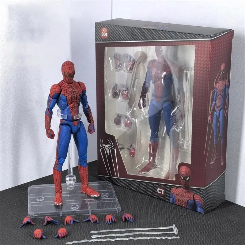 In Stock Ct Toys Mafex 001 Spidermanpeter Parker Andrew Garfield The Amazing Spider-Man Shf Anime Action Figure Toys Customized