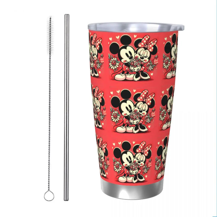 Cartoon Pumpkin Mickey Mouse Tumbler Vacuum Insulated Halloween Design Coffee Cups Vacuum Flask Outdoor Mug Water Bottle, 20oz