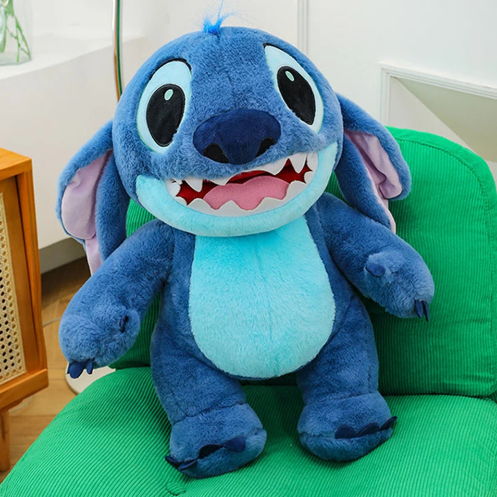 Disney Lilo & Stitch Plush Toys Kawaii Anime Plushie Dolls Open Mouth Stitch Soft Pillows Stuffed 30-60cm Gifts for Childrens