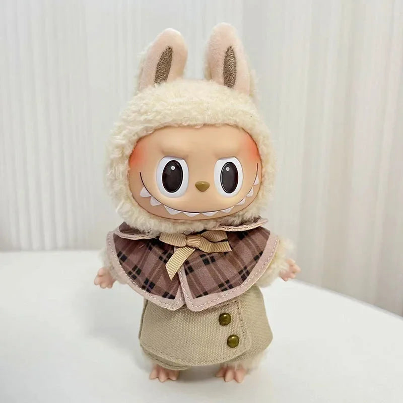 17cm Cute Mini Plush Doll'S Clothes Outfit Hoodie Big Goose Dinosaur Bee Shark Deer Korea Kpop Exo Labubu Idol Dolls Clothing