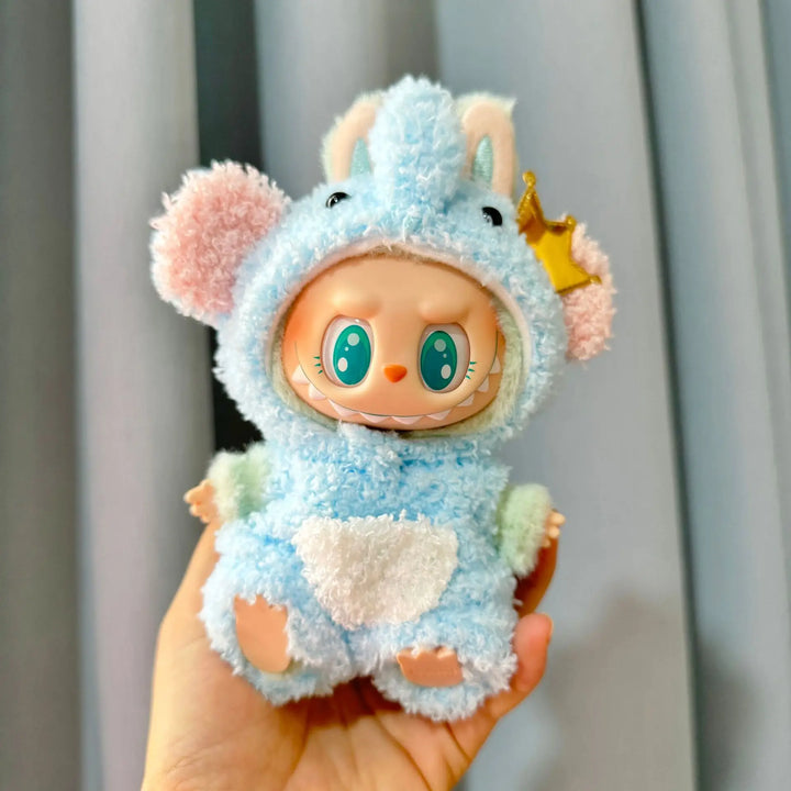 Cute Mini Plush Doll'S Clothes Outfit Accessories Korea Kpop Exo Labubu I II Idol Dolls Jumpsuit Sitting Party Clothing