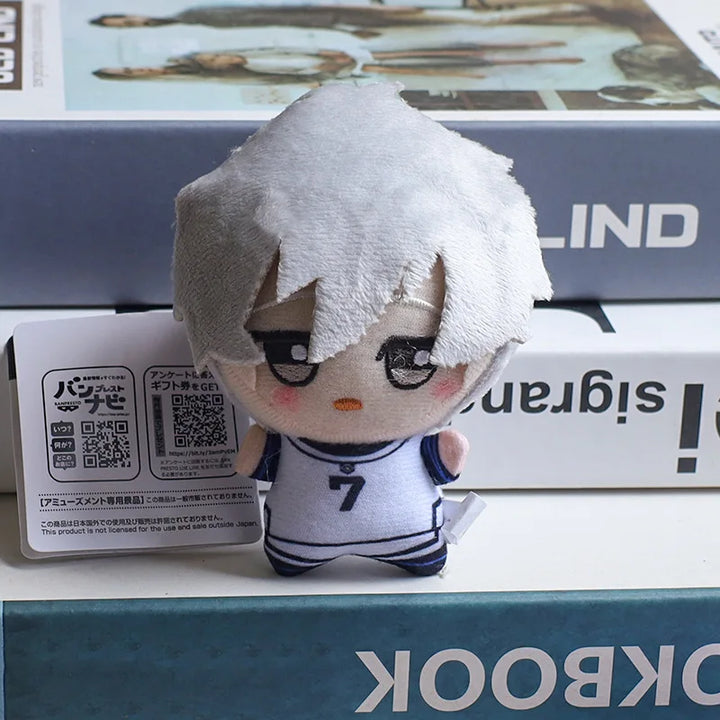 10cm Blue Lock Plush Toy Keychain Nagi Backpack Charm Anime Seishiro Isagi Yoichi Chigiri Bachira Mikage Stuffed Doll Toy Gift