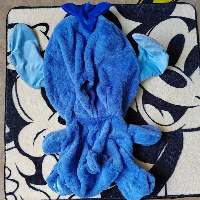 Disney Kawaii Lilo and Stitch Plush Toys Blueberries Anime Big Stich Doll Pillow Semi-finished Leather Holster Gift for Kids