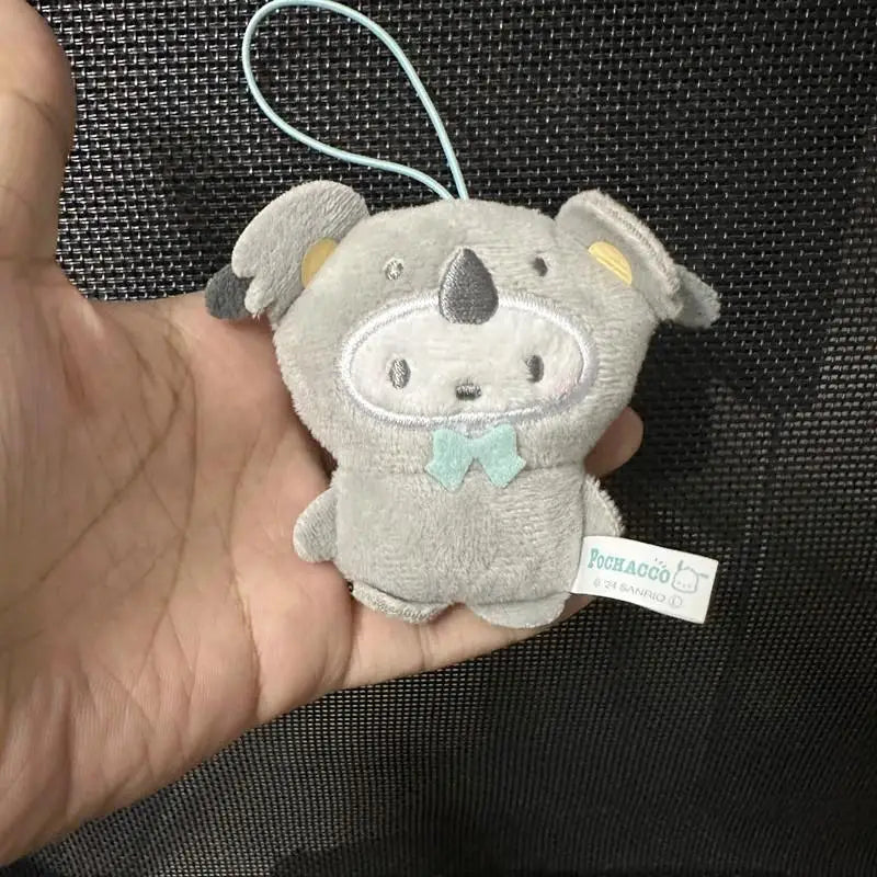 Sanrio Kuromi My Melody Plush Toys Kawaii Cartoon Hangydon Lion Sloth Cross Dressing Keychain Backpack Pendant Decoration Gift