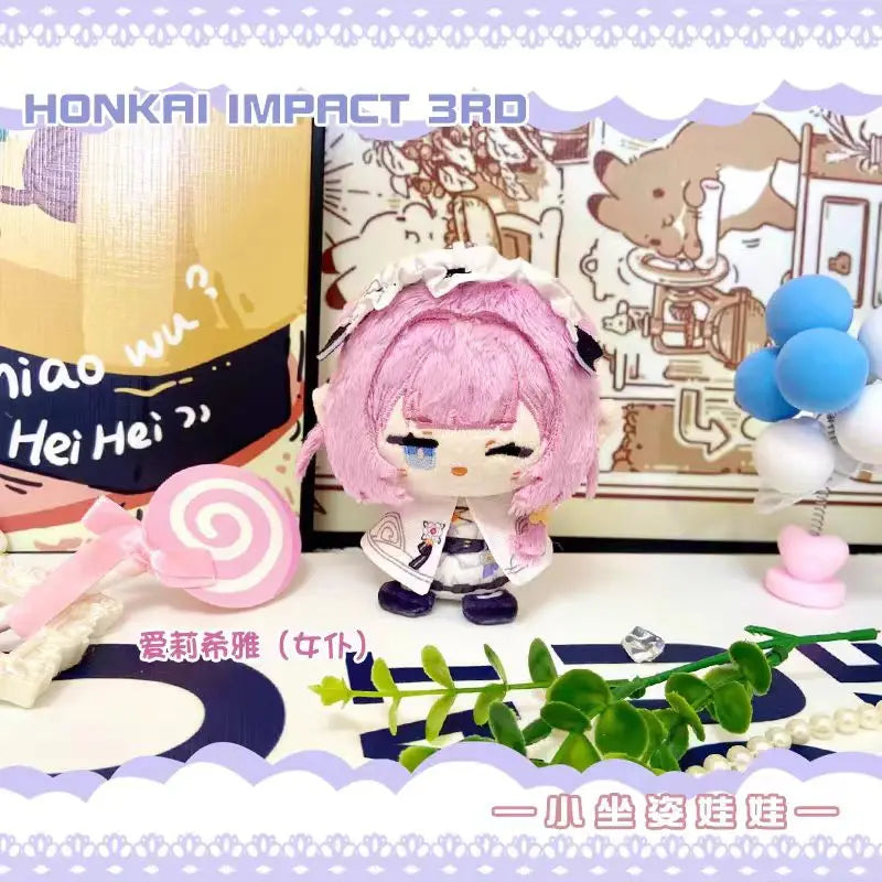 Honkai Impact 3 Plush Dolls Yae Sakura Vita Game Anime Pendant Keychain Cute Cartoon Figure Stuffed Toys