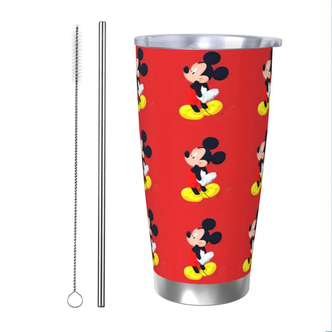 Cartoon Pumpkin Mickey Mouse Tumbler Vacuum Insulated Halloween Design Coffee Cups Vacuum Flask Outdoor Mug Water Bottle, 20oz