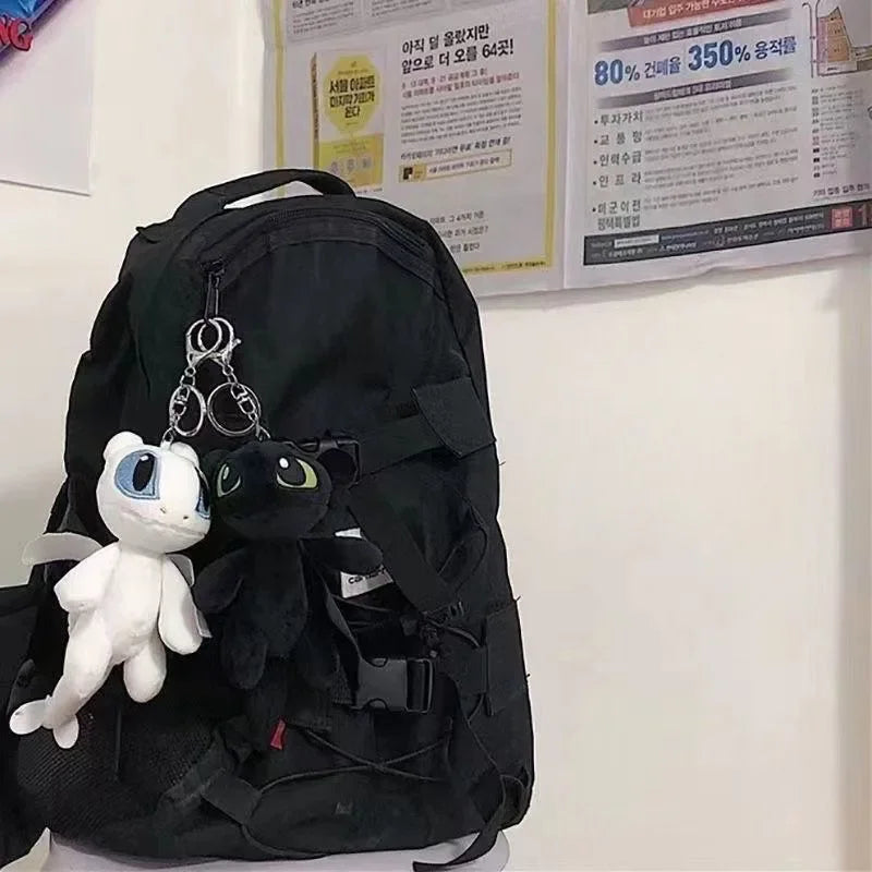 Cute Toothless Creative Pendant Plush Keychain Cartoon Peripheral Dolls School Bag Accessories Friends Children Christmas Gifts