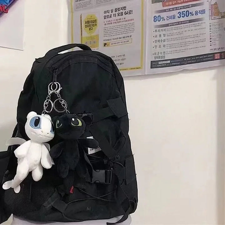 Cute Toothless Creative Pendant Plush Keychain Cartoon Peripheral Dolls School Bag Accessories Friends Children Christmas Gifts