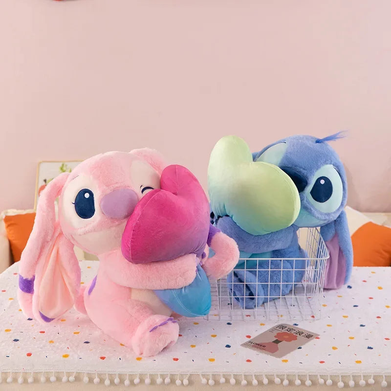 Disney Lilo & Stitch Plush Toys Kawaii Plushie Doll Stitch Angel Pillows Stuffed 28-58cm Valentine Christmas Gifts Girlfriend