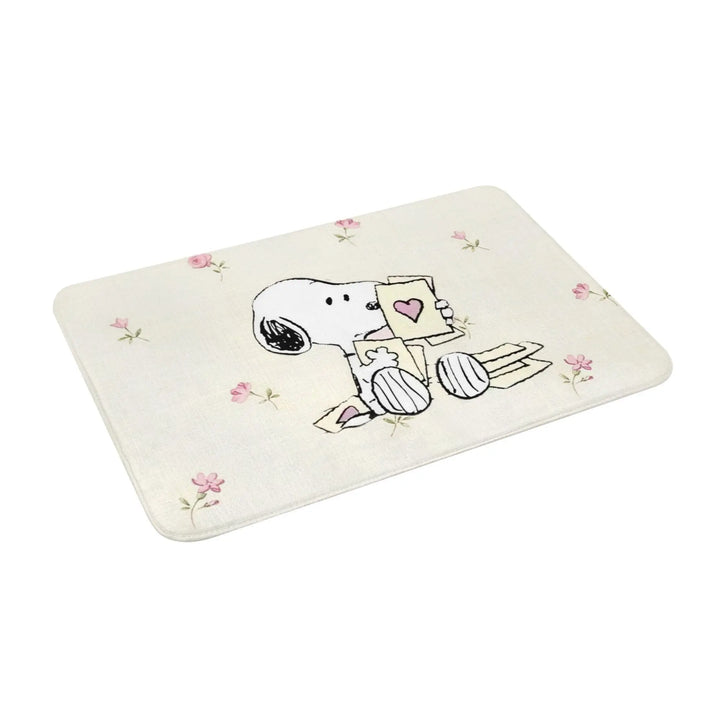 Snoopy Woodstock Merch Memory Foam Bath Mat Rug Non-Slip Soft Cartoon Bathroom Floor Rugs Carpet For Kitchen Shower Bath