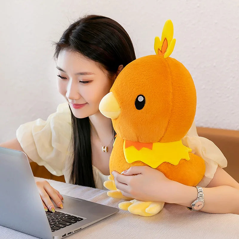2023 Pokemon Torchic Large Plush Toys Anime Doll Cute Cartoon Pokémon Collection Torchic Stuffed Plushie Pillow Gift for Kids