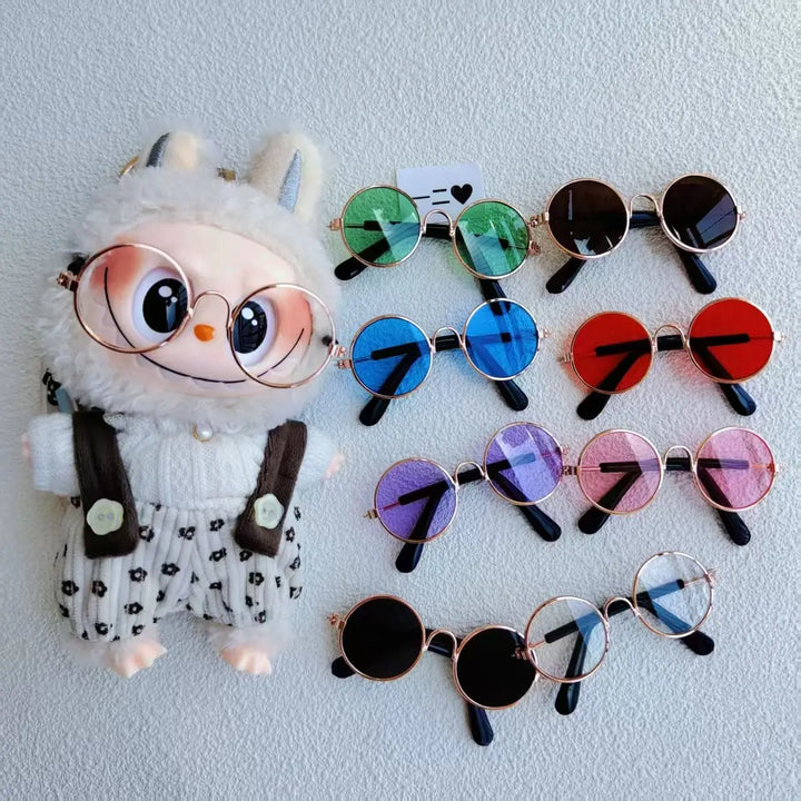 Labubu Doll Grasses Gradient Grasses for Labubu Idol Cool Sunglasses Accessories Girl Doll Glasses