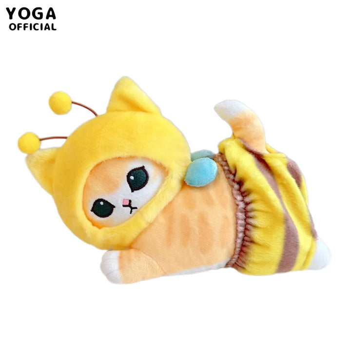 Kawaii Japanese Cartoon Mofusand Shark Cat Cos Bee Series Plush Toy Creative Soft Stuffed Doll Children Girls Boys Birthday Gift