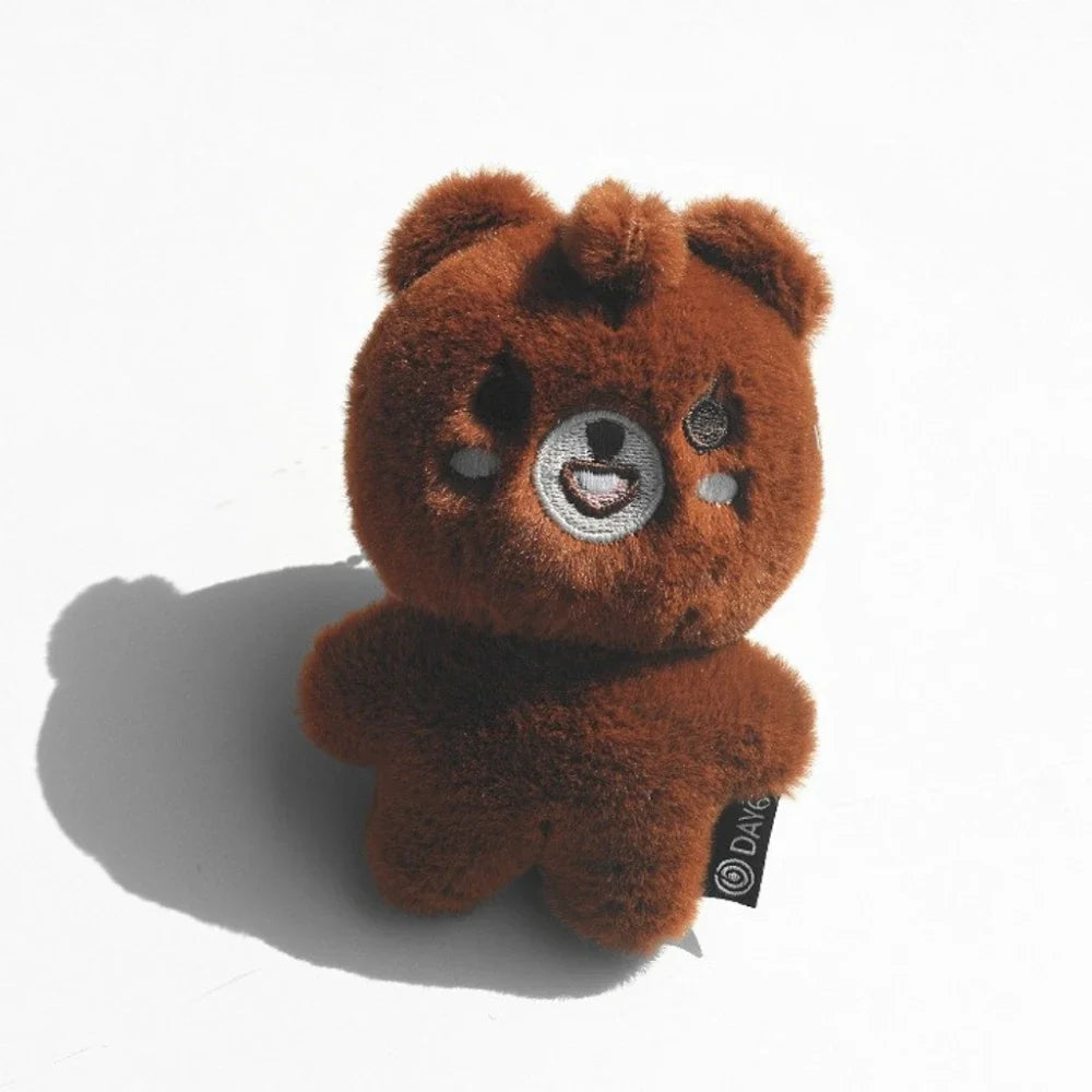 Cute Plush Toy Kpop Day6 Sungjin Wonpil Dowoon Pendant Soft Stuffed Doll Keychain Car Backpack Bag Key Ring Decor Kid Gifts