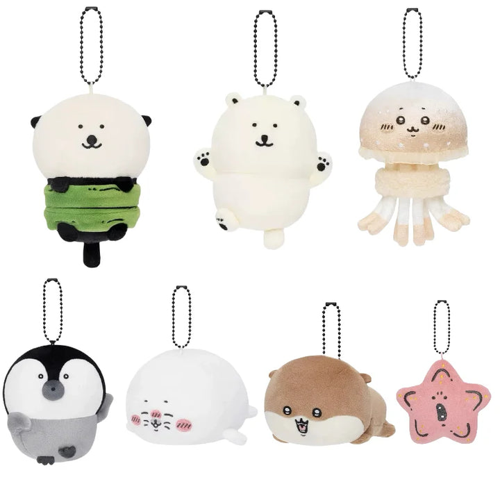 Cartoon Chikawas Self deprecating joke Bear Cute Plush Pendant Nagano Osaka Aquarium Jellyfish Keychain  Doll Pendant  Gift