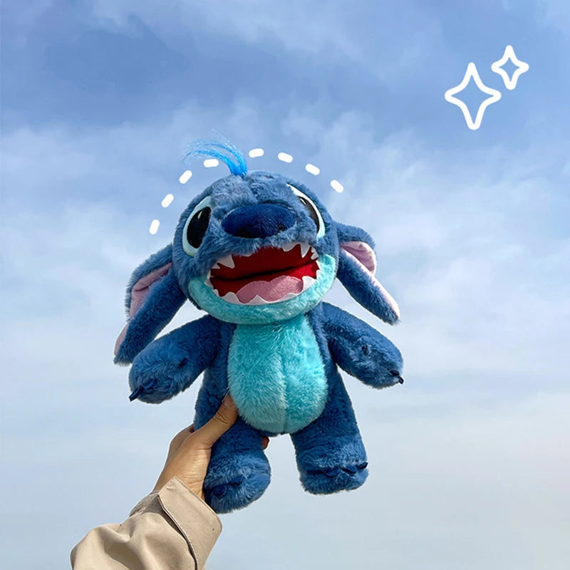 Disney Lilo & Stitch Plush Toys Kawaii Anime Plushie Dolls Open Mouth Stitch Soft Pillows Stuffed 30-60cm Gifts for Childrens
