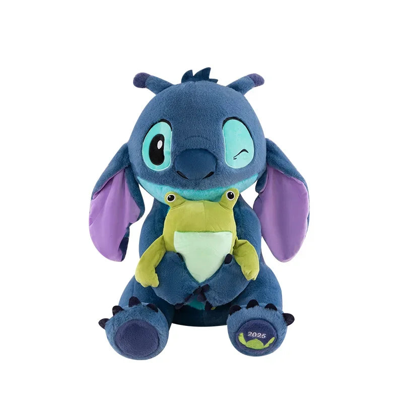 Lilo and Stitch Plush 35/80CM Disney Doll Cartoon Toy Anime Stuffed Kawaii Frog Stich Soft Plushie Kids Birthday Xmas Gifts
