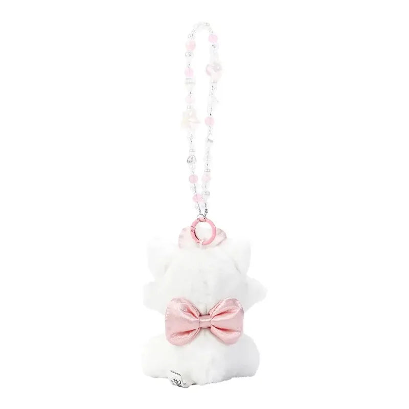 Cute ‌Marie Cat Plush Pendant Keychain Soft Cartoon Doll Backpack Pendant Decoration Sweet Cute Kitten Girl Christmas Gift