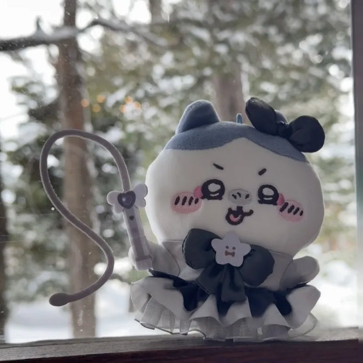 Anime Joke Bear Plush Doll Toys Cartoon Usagis Hachiwares xiaoba Dark Angel Demon Series Plush Keychain Bag Pendant kid Gift