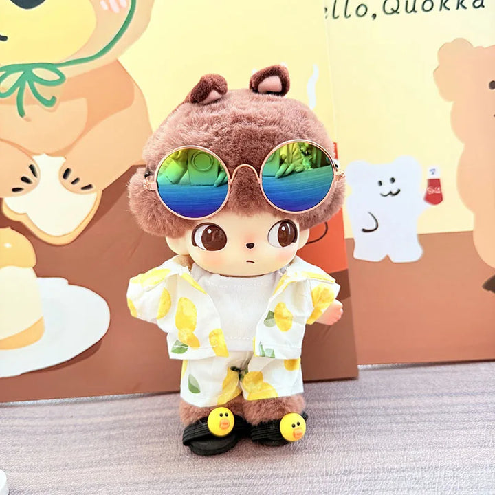 DIMOO WORLD Doll Box Pendulum Accessories Doll Clothes Sand Set Dog Pajamas 15/17cm Labubu Doll Clothes