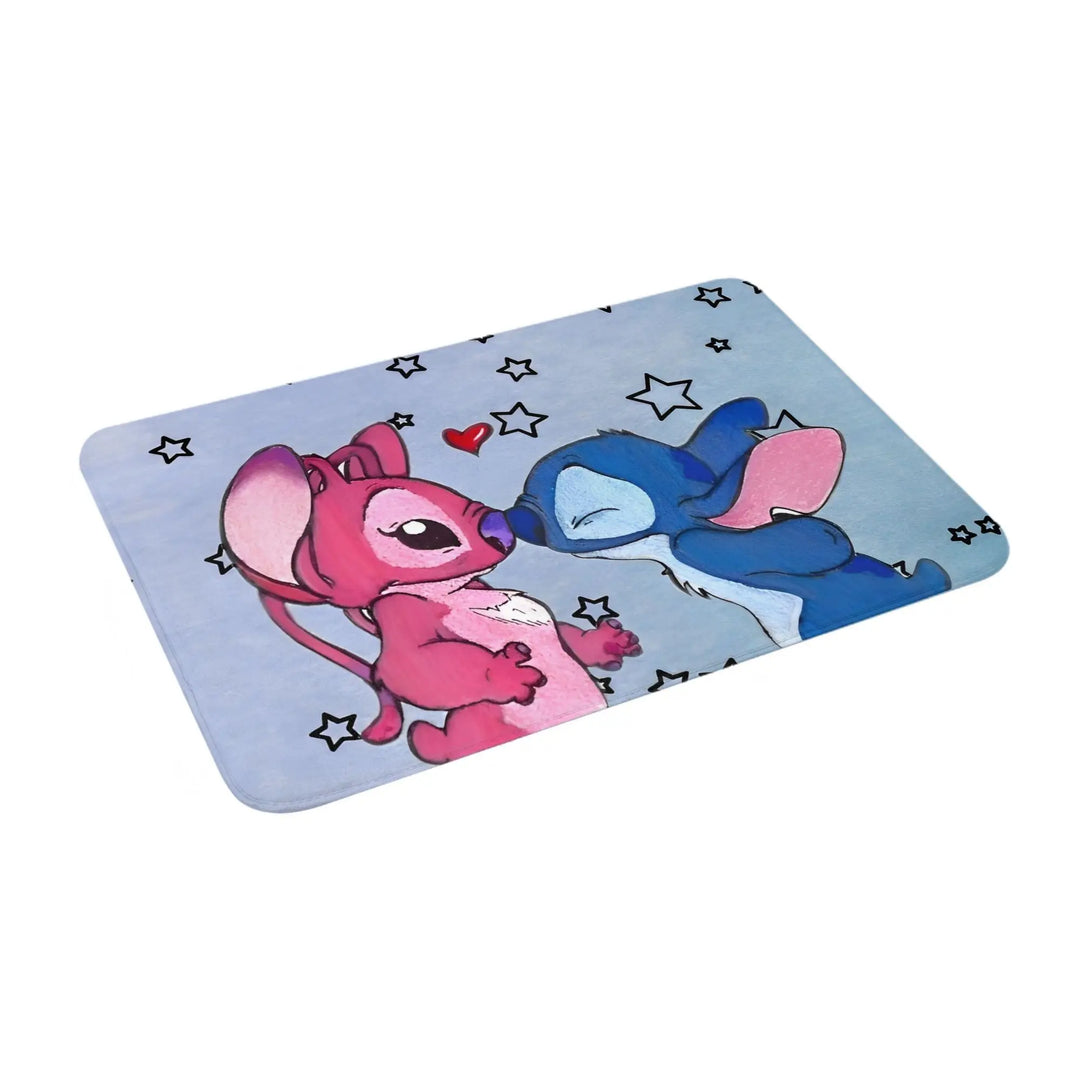 Cute Funny Stitch Memory Foam Bathroom Rugs Ultra Soft Non-Slip  Carpet Bath Mat Water Absorbent for Kitchen Shower