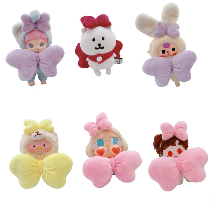 15/17cm Labubu I II III Doll Replacement Clothes Bow Hairband Fashion Suit for Ropa all 17cm Plush Doll Labubu Accessories