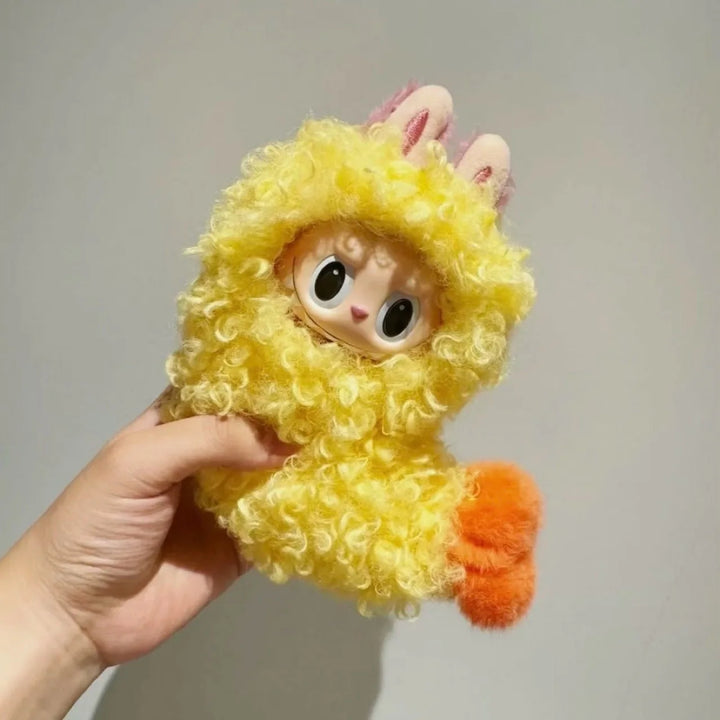 For Labubu Doll Clothes Fried Shrimp Onesie 17cm "Ebi Tempura Onna" Doll Outfit Generation 1 Standing Pose Vinyl Figure Clothes